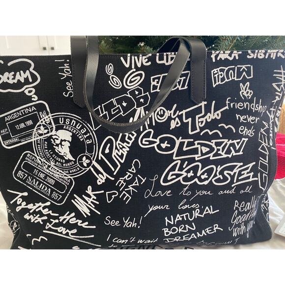 Golden Goose California Sketch Graffiti Tote Bag - Picture 3 of 6